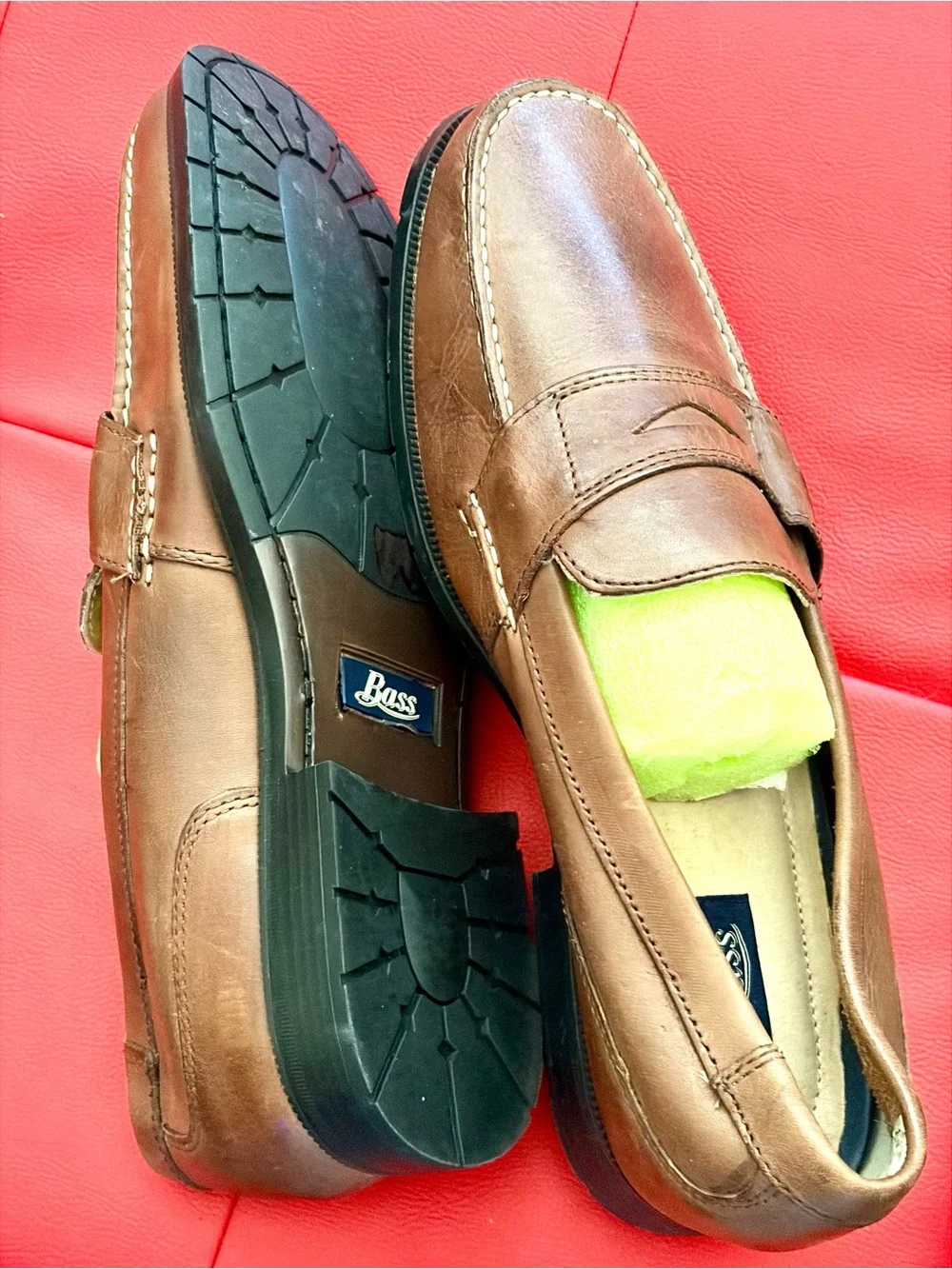 Bass Monroe genuine Leather Penny Loafers new.